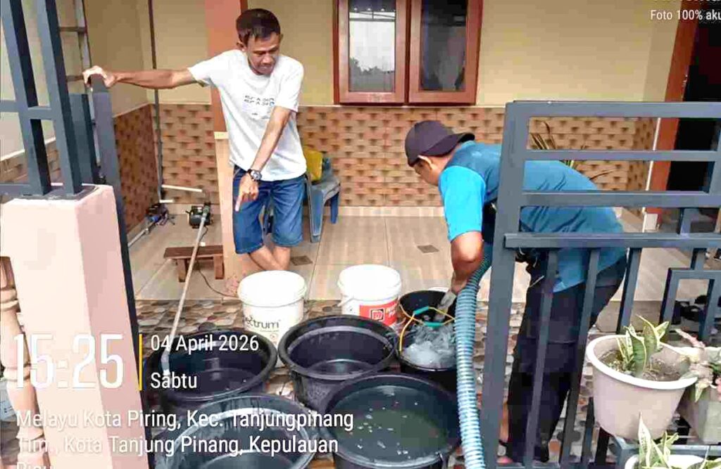 Tanpa Henti, Distribusi Air Bersih di Tanjungpinang Tembus 711 Ton, Warga Masih Bergantung Pasokan Pemerintah