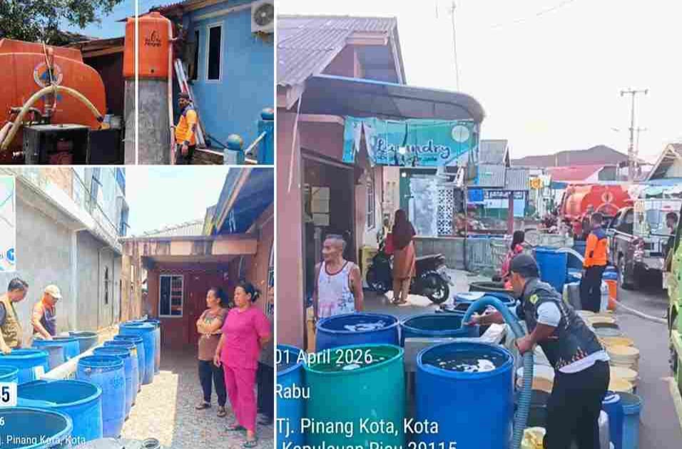 Distribusi Air Bersih di Tanjungpinang Tembus 533 Ton, Pemko Perluas Jangkauan ke Wilayah Terdampak