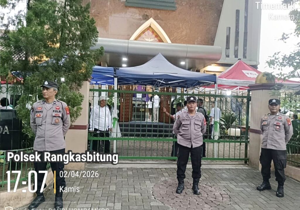 Polres Lebak Siagakan Personel Amankan Ibadah Kenaikan Isa Al Masih di Sejumlah Gereja