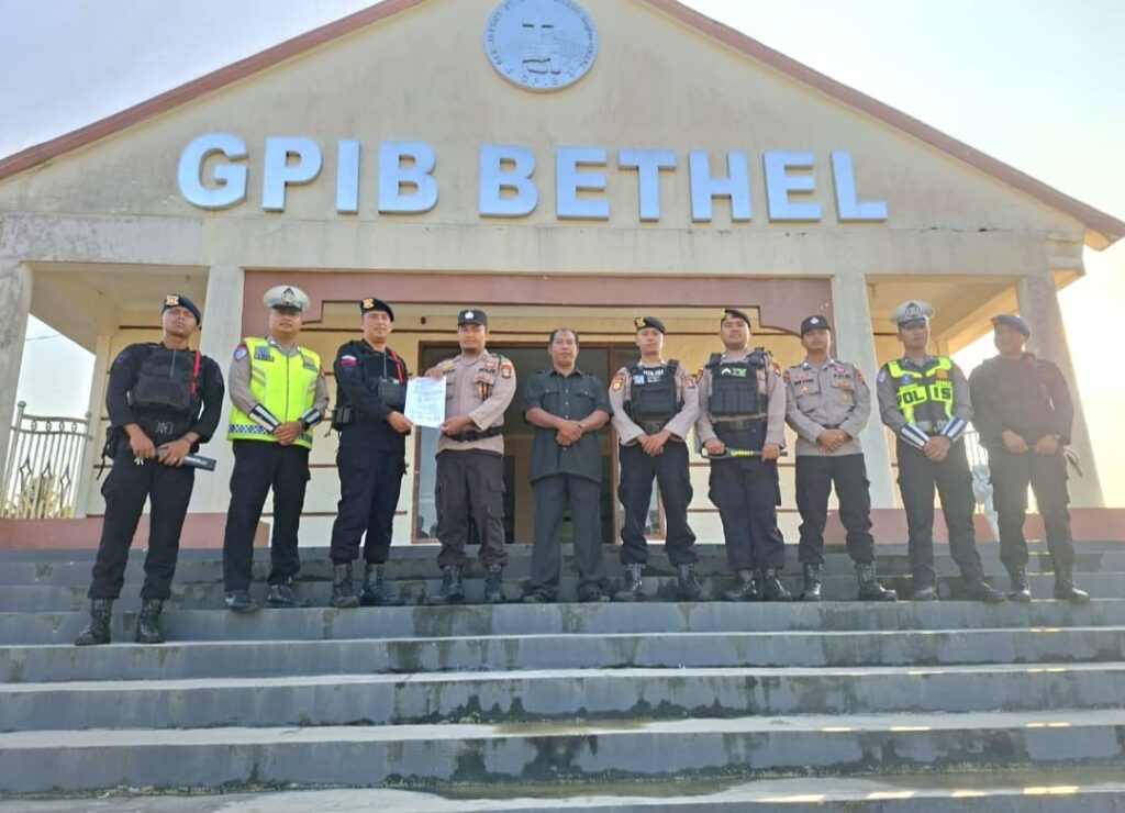 Jumat Agung 2026 di Tanjungpinang Dijaga Ketat, Polisi dan Tim JIBOM Sterilisasi Gereja Sejak Pagi