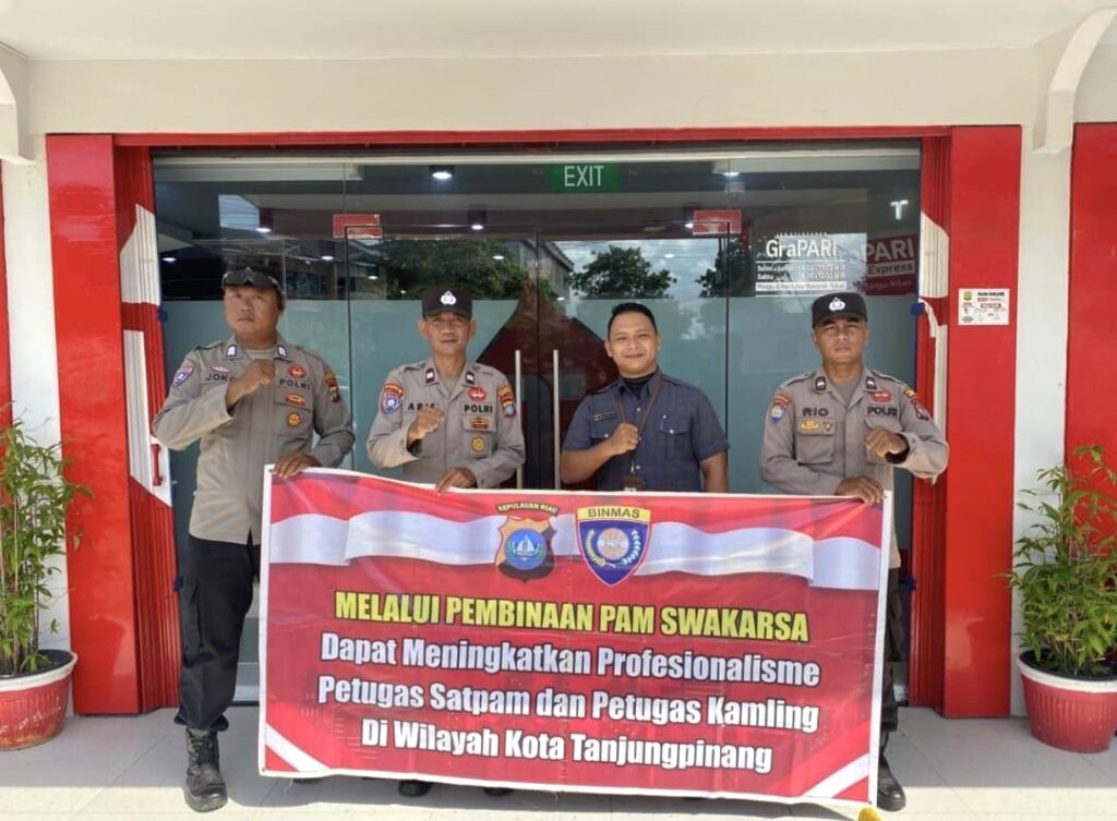 Perkuat Keamanan Kota, Sat Binmas Polresta Tanjungpinang Intensifkan Pembinaan Satpam dan Edukasi Kamtibmas