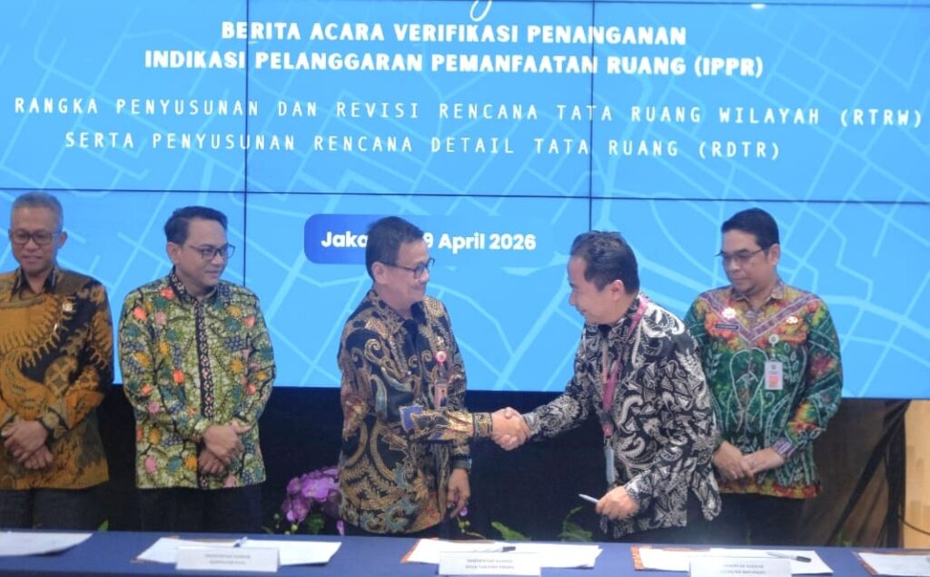 Revisi RTRW dan RDTR Dikebut, Raja Ariza Teken Verifikasi IPPR untuk Tertibkan Pemanfaatan Ruang