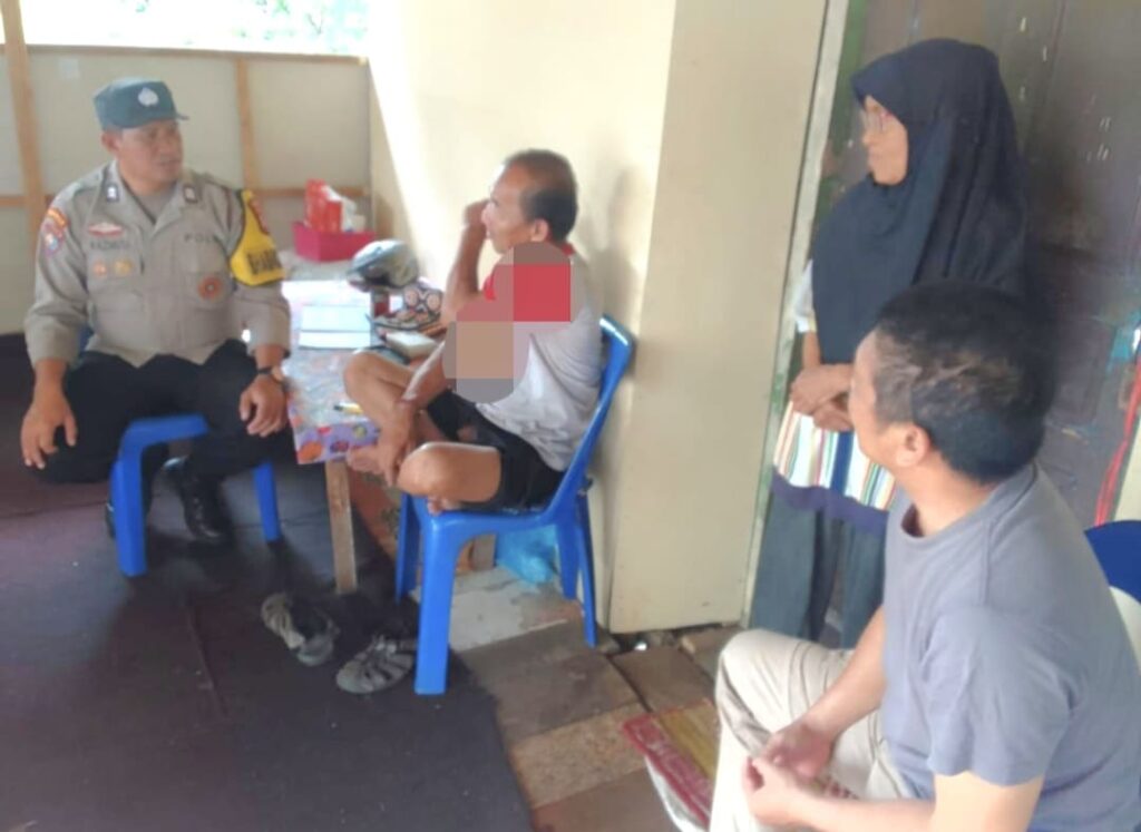 Bhabinkamtibmas Tanjung Unggat Gerak Cepat Tangani Gangguan Kamtibmas, Warga Lansia Merasa Aman
