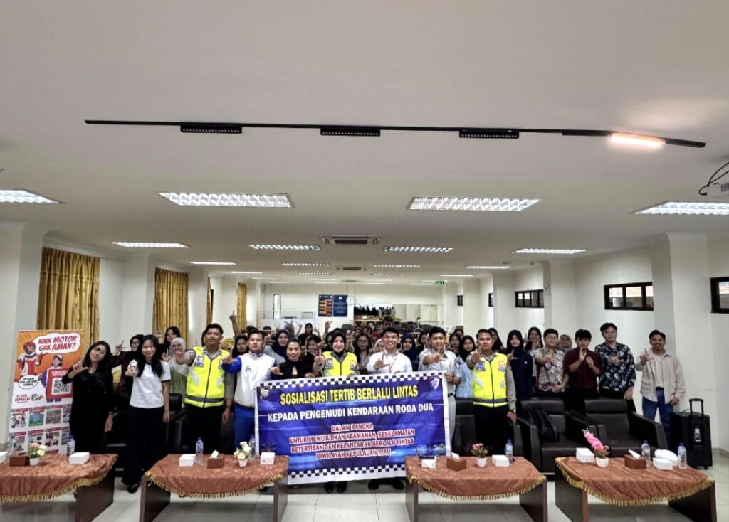 Tekan Kecelakaan Lalu Lintas, Ditlantas Polda Kepri Edukasi Mahasiswa UIB soal Safety Riding