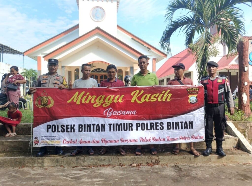 Polsek Bintan Timur Gelar Minggu Kasih di Kijang Kota, Ajak Warga Jaga Kamtibmas