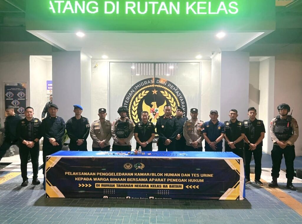 Rutan Batam Razia Gabungan, Polisi dan BNN Pastikan Warga Binaan Bebas Narkoba