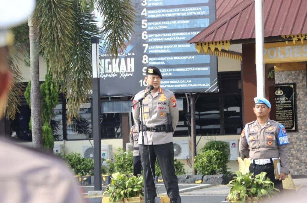 Kapolresta Tanjungpinang Pimpin Apel Pengamanan Iduladha 1447 H dan Libur Panjang