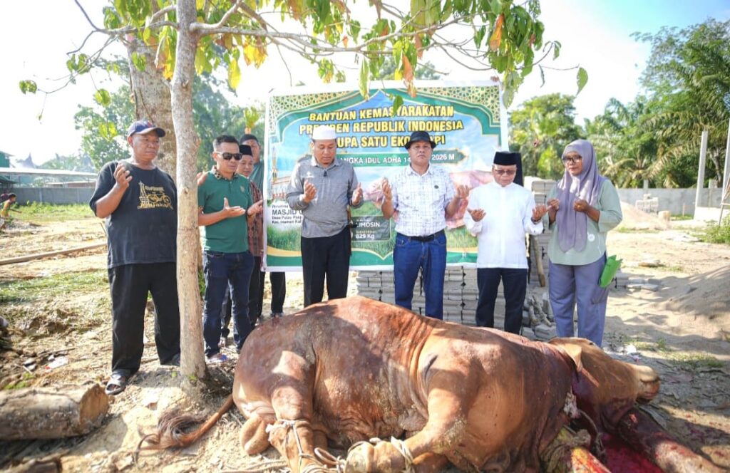 Sapi Kurban Presiden Prabowo untuk Warga Inuman Disembelih di Ponpes Iman Saleh