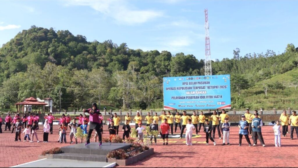 Polres Lingga Gelar Senam Bersama, Perkuat Kebugaran dan Kekompakan Personel