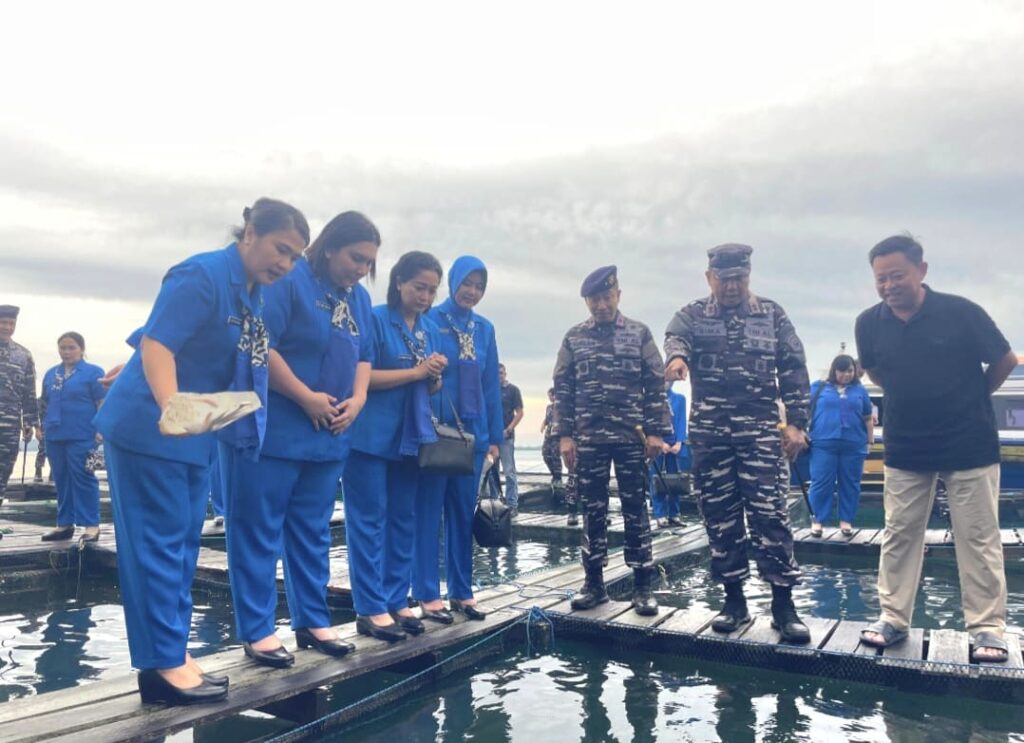 Pangkoarmada I Tinjau Budidaya Ikan Napoleon di Sedanau Natuna, Dorong Penguatan Ekonomi Maritim