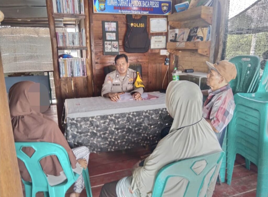 Bhabinkamtibmas Tanjung Unggat Mediasi Kasus Penganiayaan, Perselisihan Warga Berakhir Damai