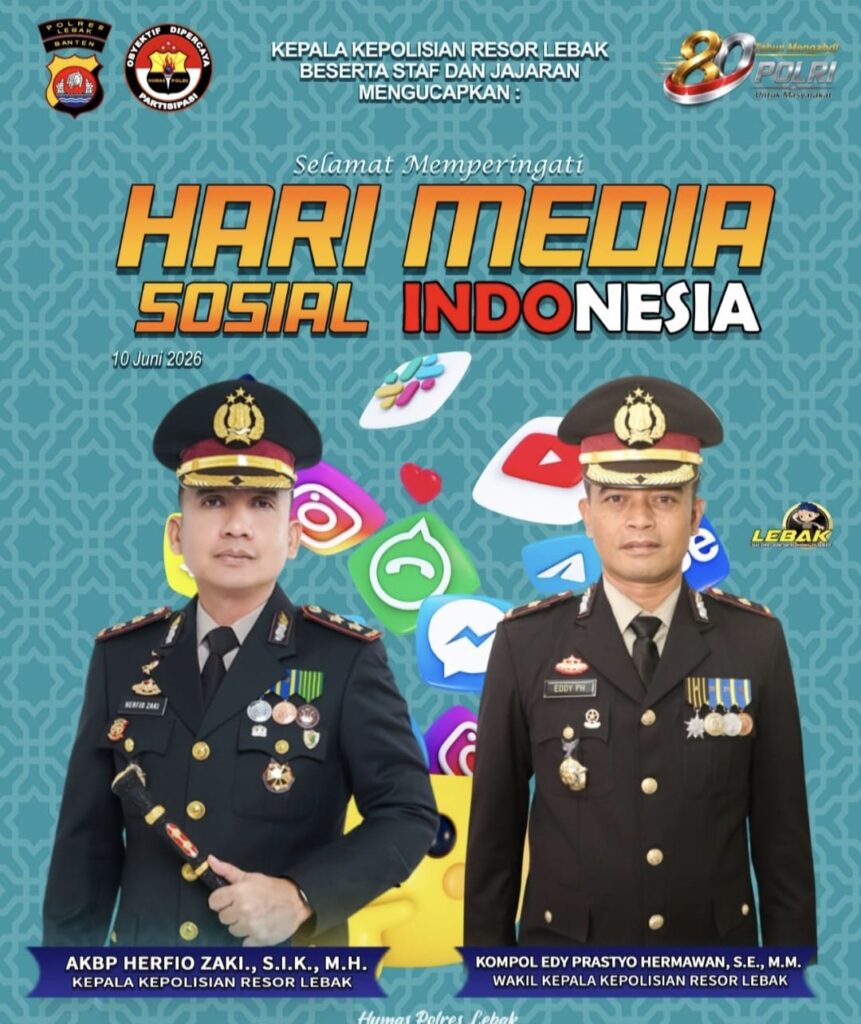 Hari Media Sosial Indonesia, Kapolres Lebak Ajak Warga Sebarkan Konten Positif dan Tangkal Hoaks
