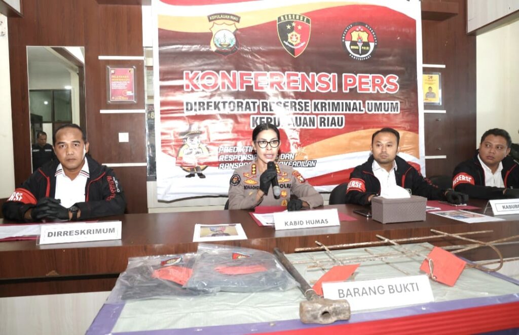 Polda Kepri Tangkap Pencuri Penutup Drainase di Batam, Pelaku Positif Narkoba
