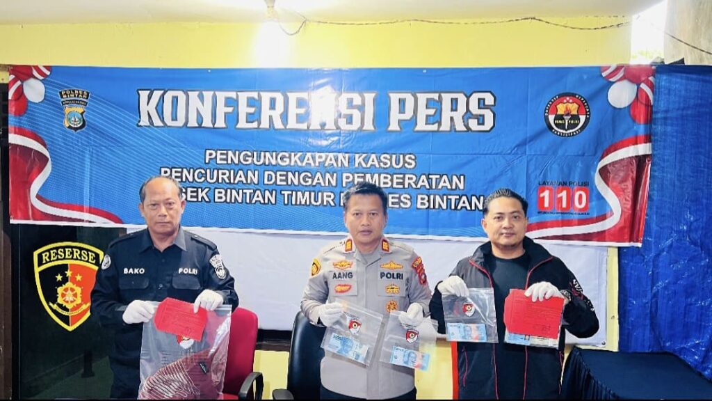 Polsek Bintan Timur Ringkus Empat Pelaku Pencurian AC, Dua Tersangka Residivis