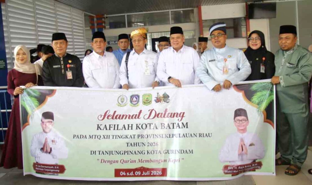 Kafilah Batam Tiba di Tanjungpinang, MTQ Kepri XII Diharapkan Dongkrak Ekonomi UMKM