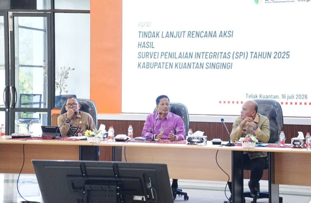 Muklisin Minta Seluruh OPD Kuansing Perkuat Integritas, Targetkan Nilai SPI Tembus 80 Persen