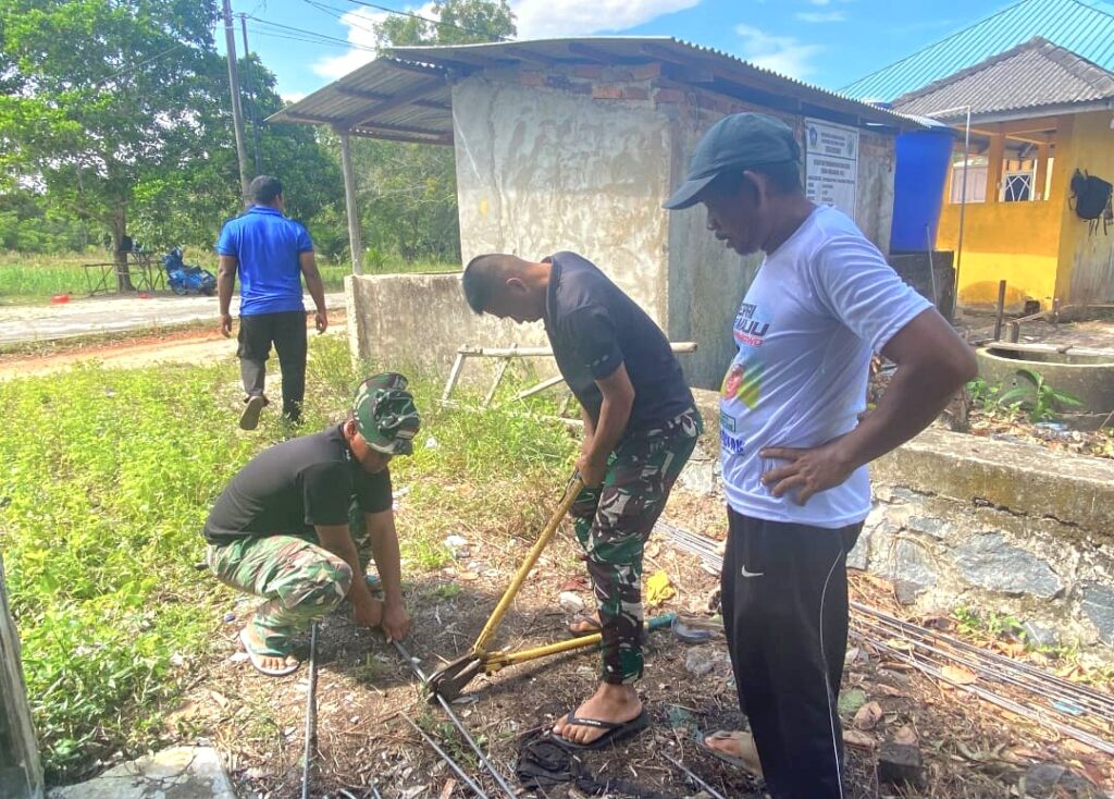 TMMD ke-129 Bangun Fasilitas MCK di Desa Busung, Tingkatkan Akses Sanitasi Warga