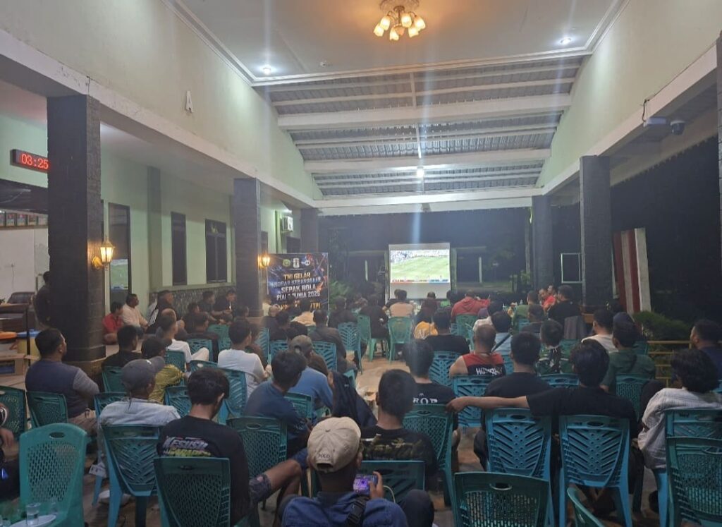 Kodim 0315/Tanjungpinang Gelar Nobar Final Piala Dunia 2026, Pererat Kebersamaan TNI dan Masyarakat