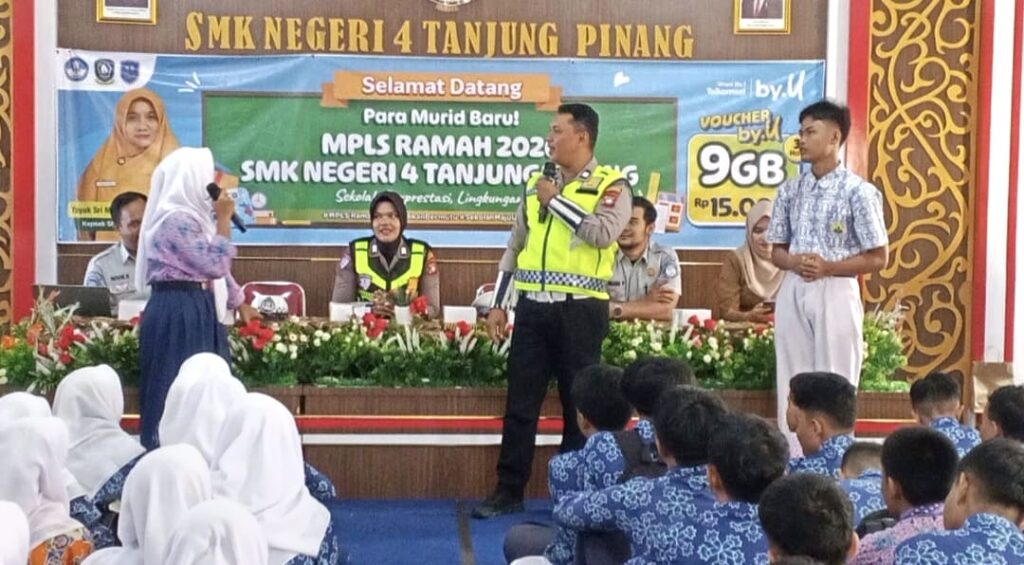 Police Goes to School, Satlantas Polresta Tanjungpinang Tanamkan Budaya Tertib Berlalu Lintas