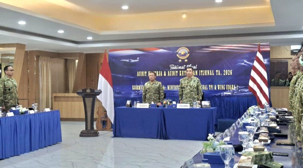 Pangkoarmada I Dampingi Irjenal Buka Audit Kinerja 2026, Perkuat Akuntabilitas dan Efektivitas Organisasi