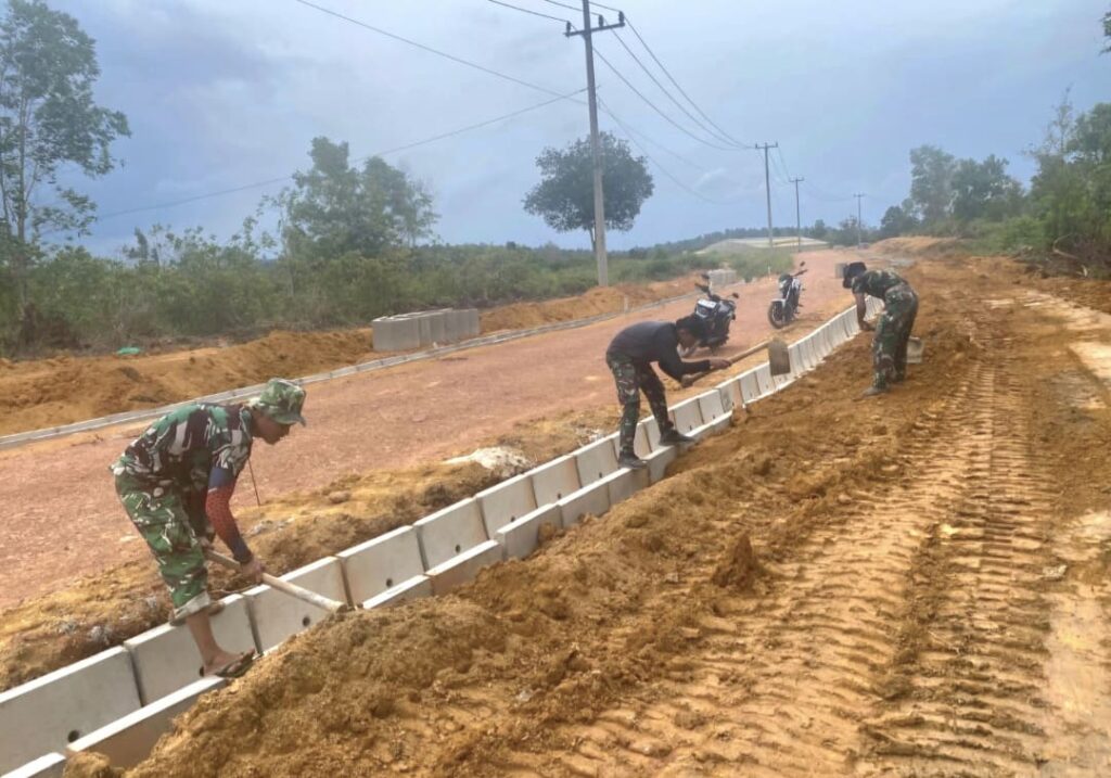 Jelang Kunjungan Tim Wasev Mabes TNI AD, Satgas TMMD ke-129 Kebut Penyelesaian Sasaran Fisik