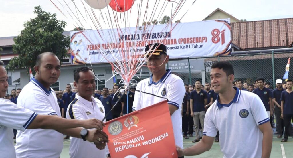 Semarak HUT ke-81 RI, Lapas Batam Gelar Pekan Olahraga untuk Perkuat Pembinaan Warga Binaan