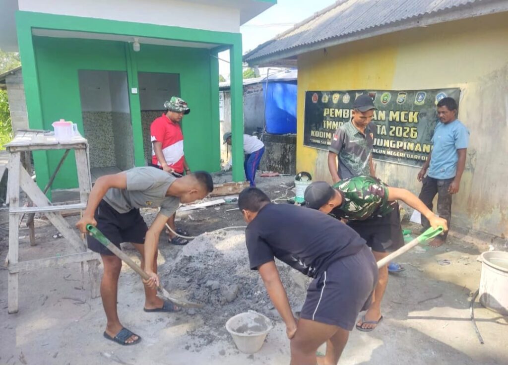 Pembangunan MCK TMMD ke-129 di Desa Busung Capai 89 Persen, Segera Tingkatkan Sanitasi Warga