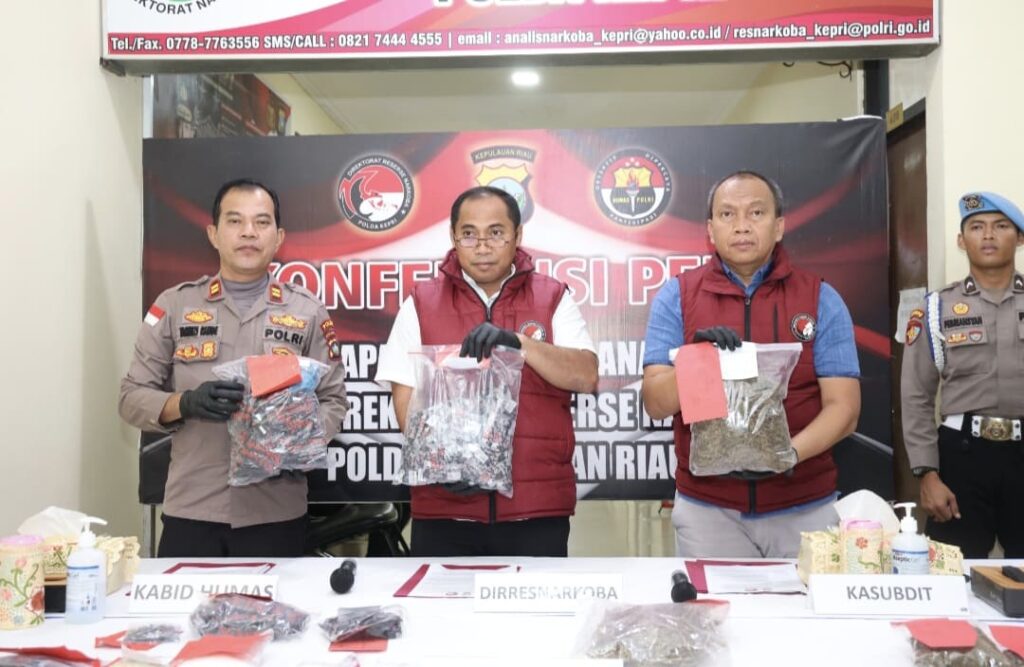 Ditresnarkoba Polda Kepri Ungkap 24 Kasus Narkotika, 36 Tersangka Ditangkap
