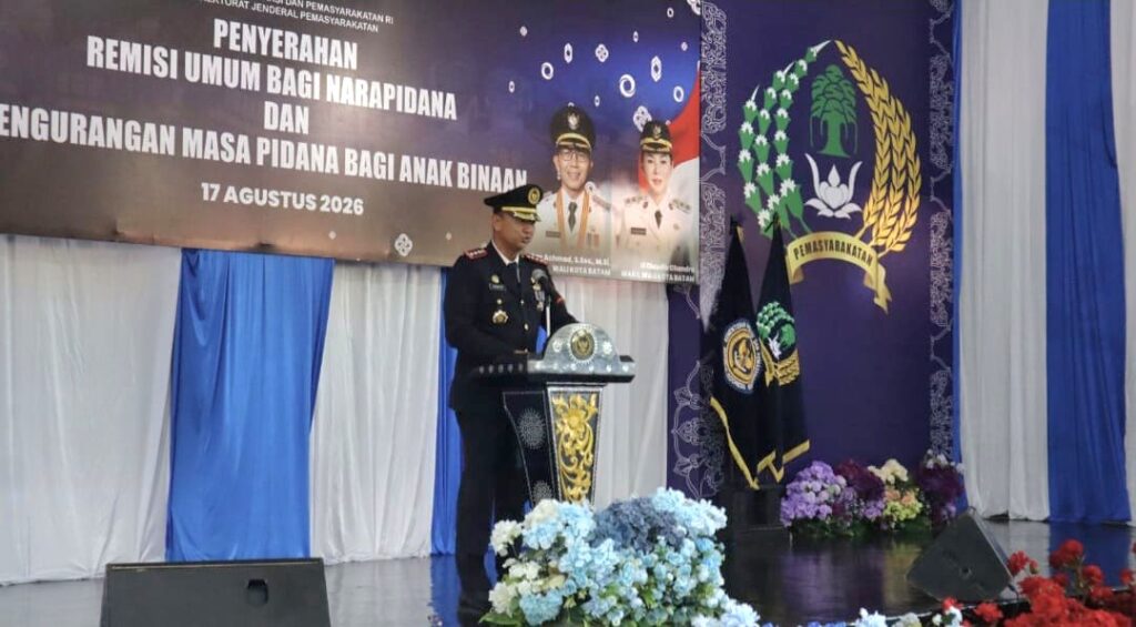 HUT ke-81 RI, Sebanyak 918 Warga Binaan Lapas Batam Terima Remisi