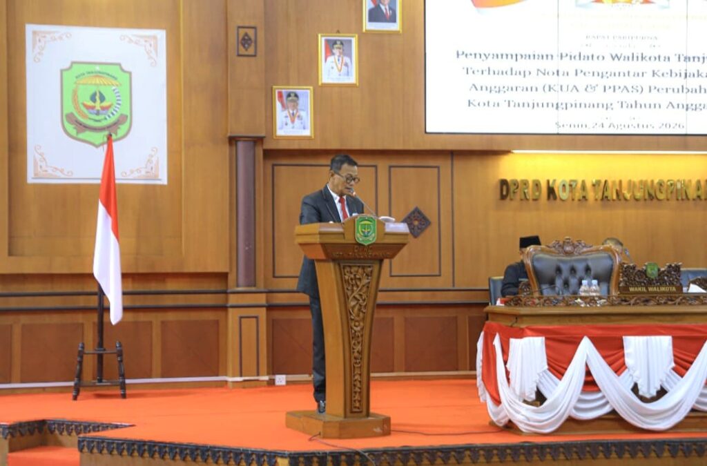 Raja Ariza Sampaikan Perubahan KUA-PPAS 2026, Pendapatan Tanjungpinang Diproyeksikan Rp909,42 Miliar