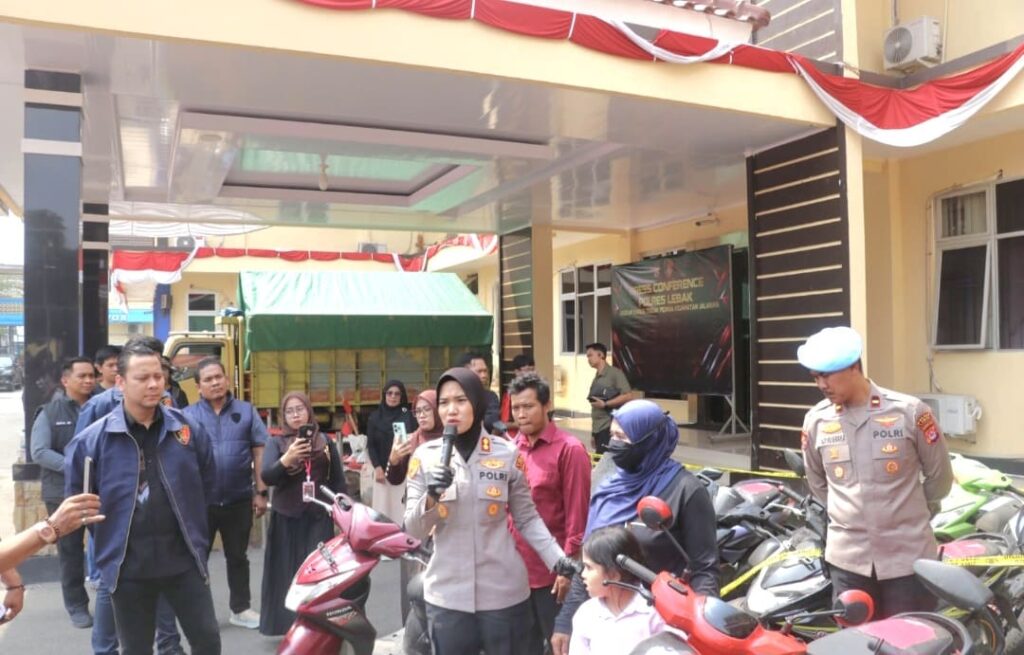Polres Lebak Ungkap 10 Kasus Curanmor, Tangkap 15 Tersangka dan Sita 14 Sepeda Motor