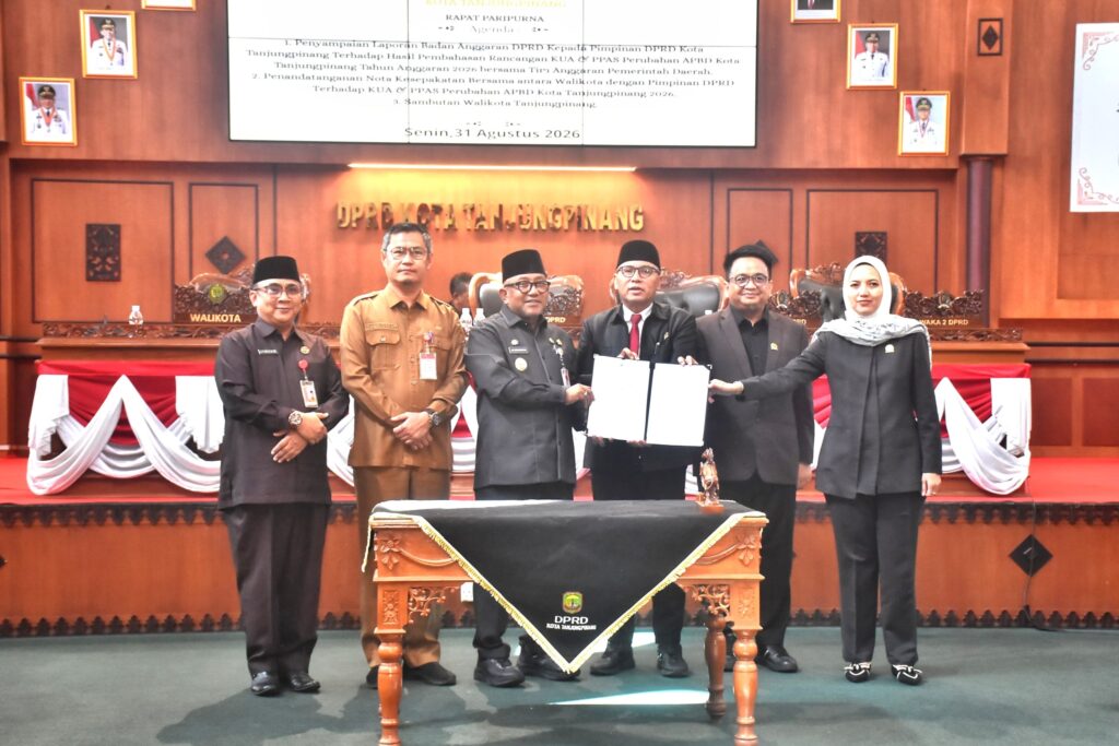 Pemko dan DPRD Tanjungpinang Sepakati KUA-PPAS Perubahan APBD 2026