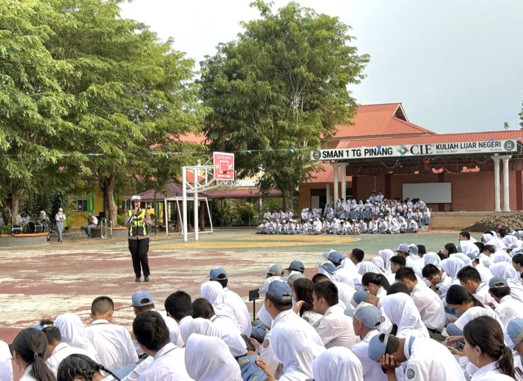 Police Go to School, Satlantas Tanjungpinang Ajak Pelajar SMAN 1 Jadi Pelopor Keselamatan
