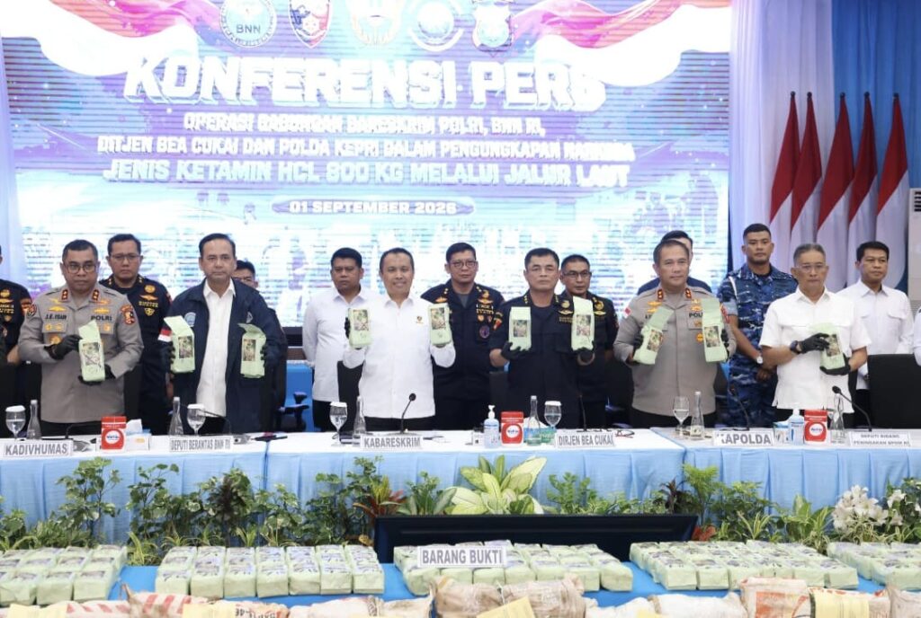 800 Kilogram Ketamin HCl Senilai Rp1,28 Triliun Disita, WN Taiwan Jadi Tersangka