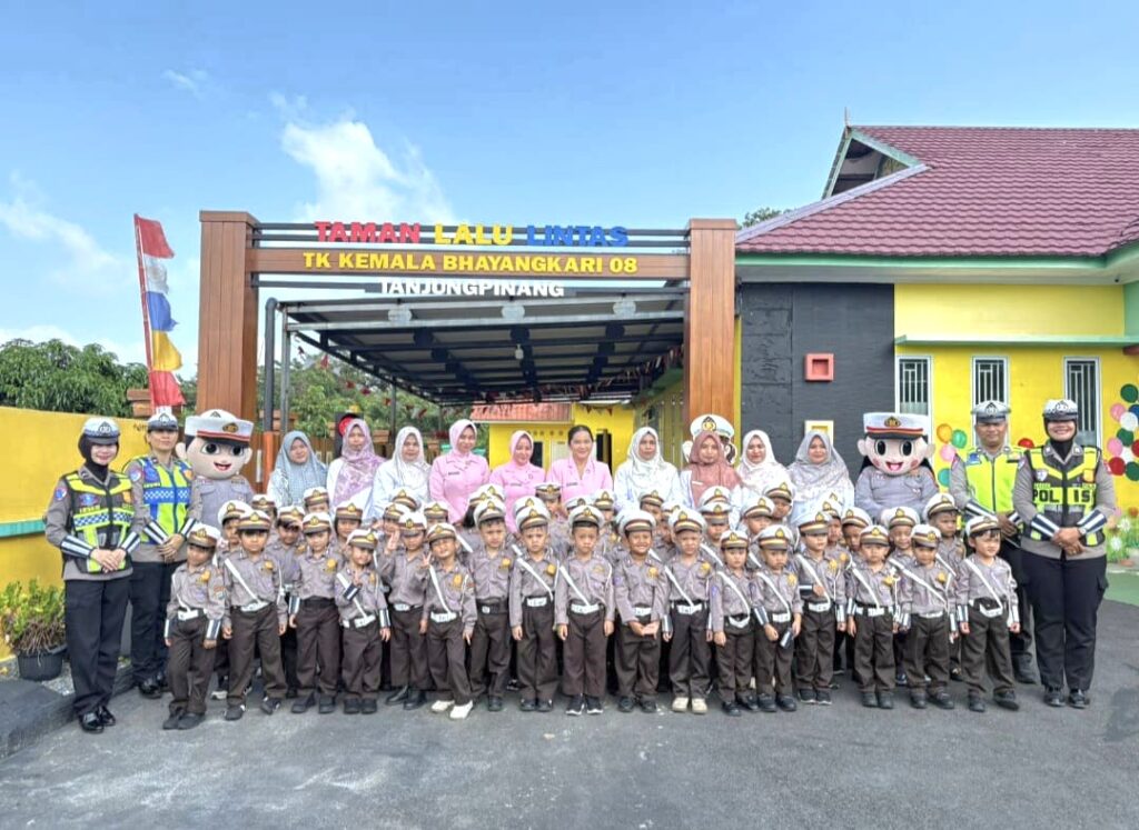 Police Go to School, Satlantas Tanjungpinang Tanamkan Tertib Berlalu Lintas kepada Siswa TK