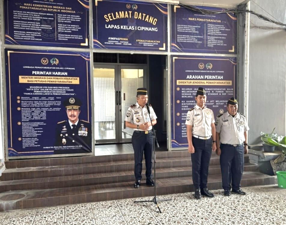 Kalapas Cipinang Tegaskan Zero Halinar Harga Mati, Deteksi Dini Jadi Kunci