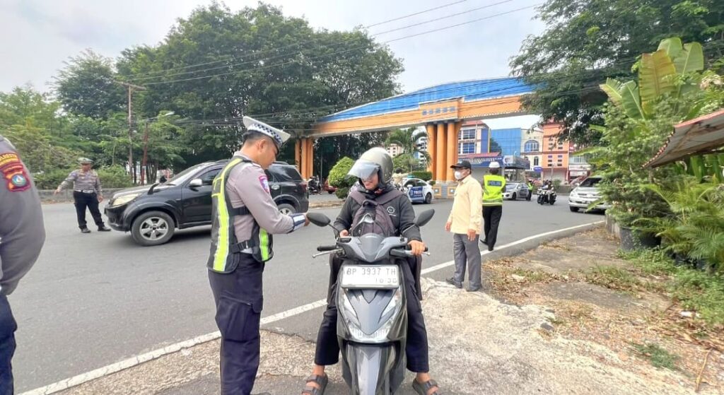 Razia Gabungan di Bintan Center, Satlantas Tanjungpinang Catat 32 Penindakan