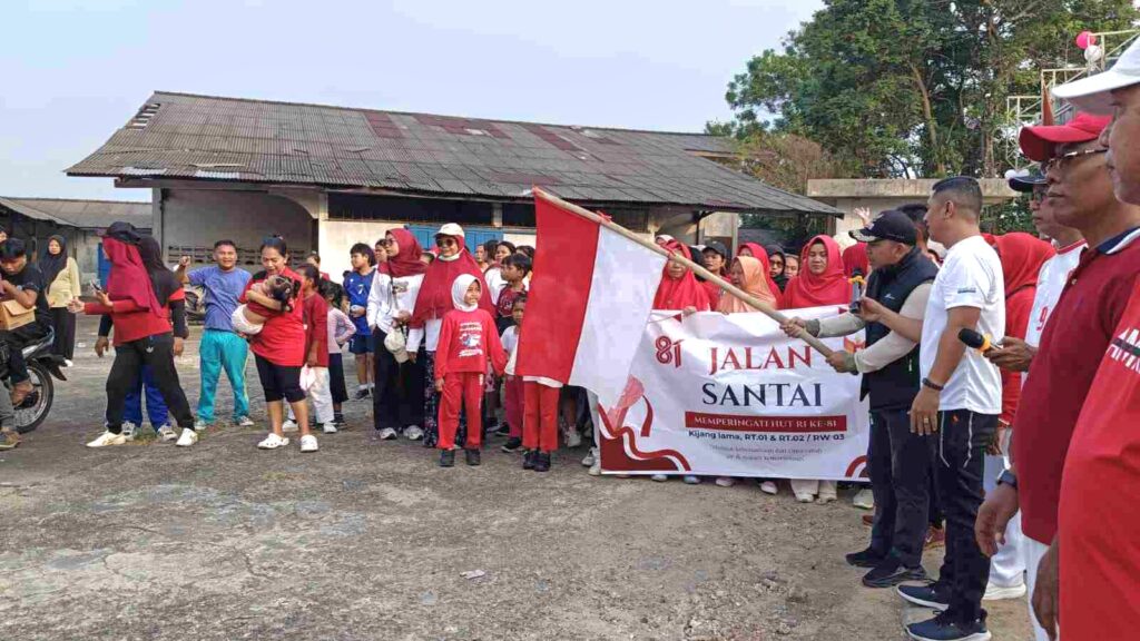 Warga Kijang Lama Meriahkan HUT ke-81 RI dengan Jalan Santai dan Permainan Rakyat