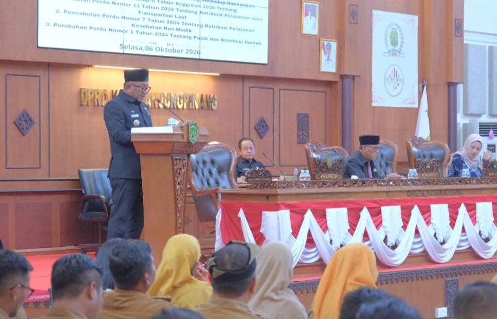 Pemko Tanjungpinang Ajukan Pencabutan Dua Perda dan Revisi Aturan Pajak Daerah