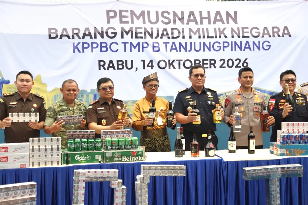 Bea Cukai Tanjungpinang Musnahkan Barang Rp4,3 Miliar, Raja Ariza Dorong Pengawasan dan Edukasi